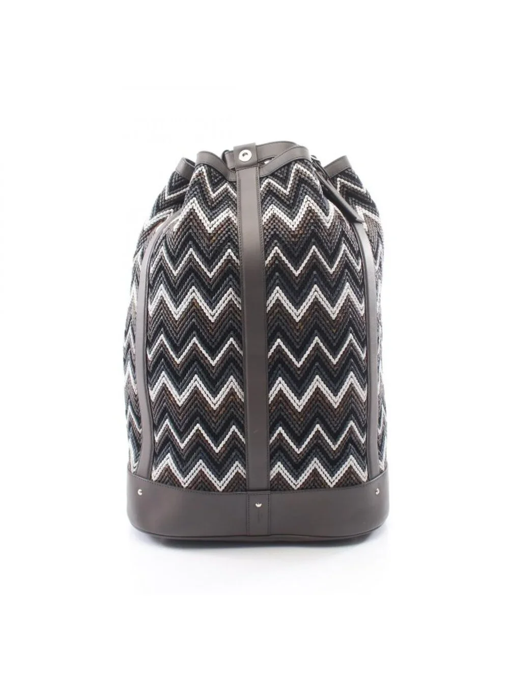 Louis Vuitton Backpack Charcoal Gray Multi Leather Randonnee GM